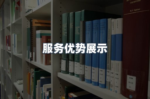 服务优势展示
